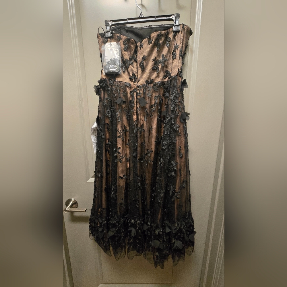 Dress The Population Elegant Black Strapless Dress - Picture 5 of 6